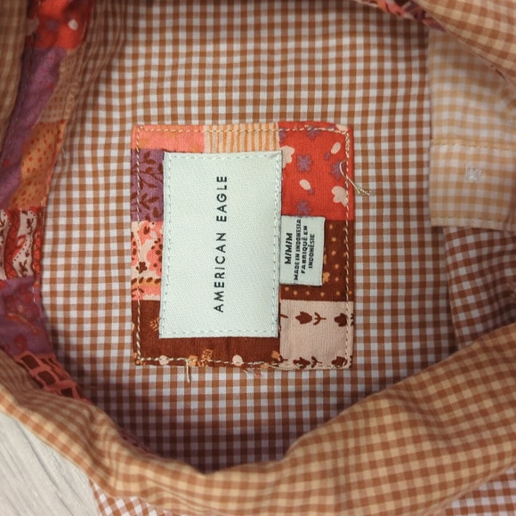 American Eagle | Cropped Plaid Shirt - Picture 3 of 3